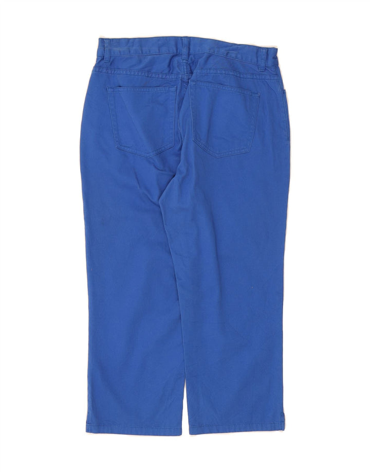 CHAPS Womens Straight Capri Trousers US 4 Small W28 L21 Blue Cotton Vintage Chaps and Second-Hand Chaps from Messina Hembry 
