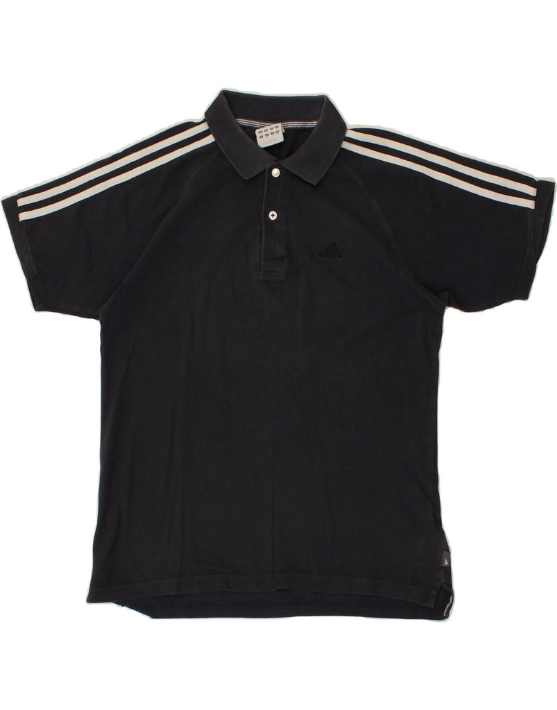 ADIDAS Mens Polo Shirt Small Navy Blue Cotton Vintage Adidas and Second-Hand Adidas from Messina Hembry 