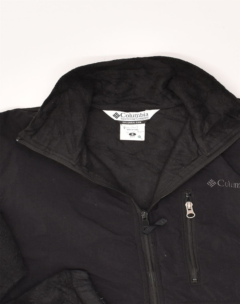 COLUMBIA Mens Fleece Jacket UK 36 Small Black Polyester | Vintage Columbia | Thrift | Second-Hand Columbia | Used Clothing | Messina Hembry 