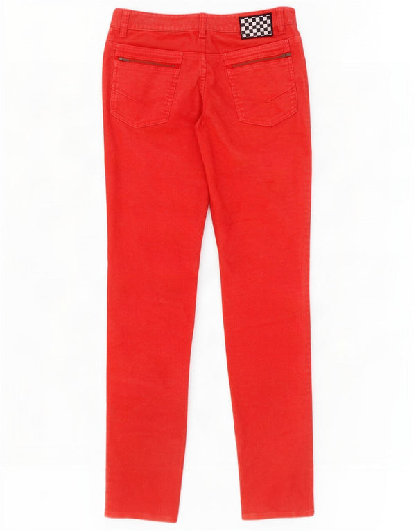Vans Womens Skinny Corduroy Trousers US 7 Medium W32 L33 Red Polyester