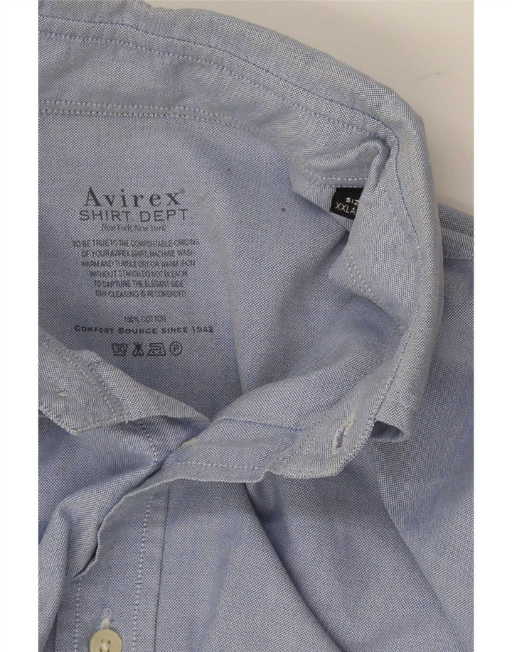 Avirex Mens Shirt 2XL Blue Cotton