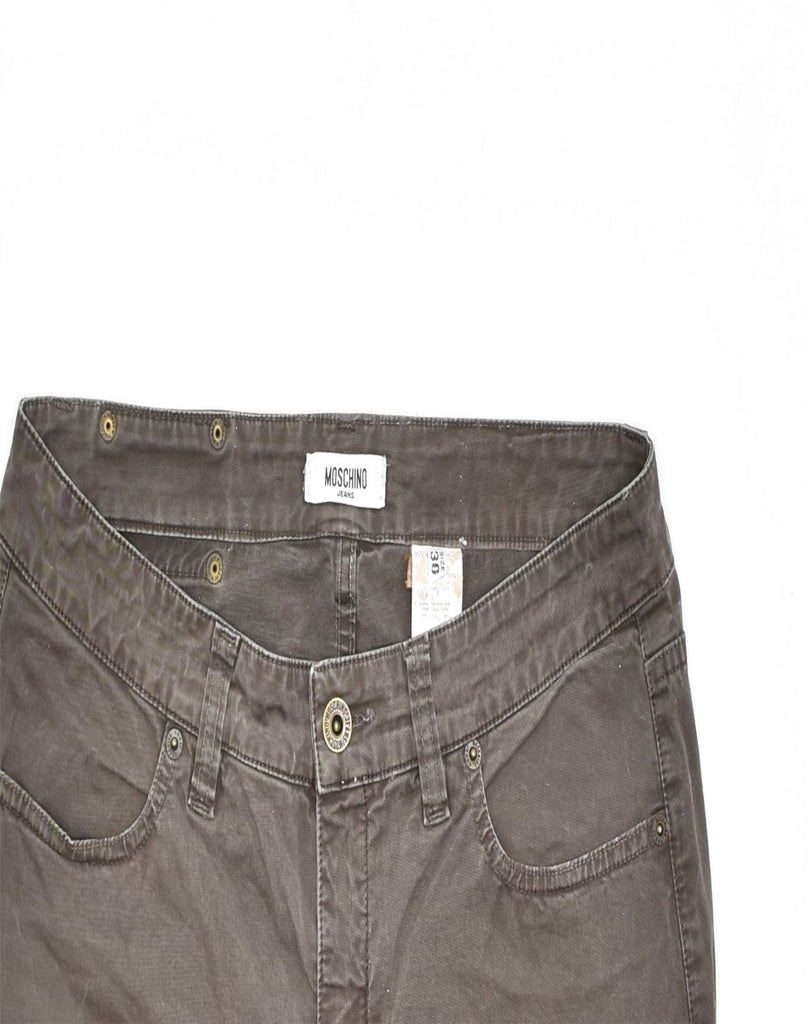 MOSCHINO Womens Slim Jeans W30 L30 Brown Cotton | Vintage | Thrift | Second-Hand | Used Clothing | Messina Hembry 