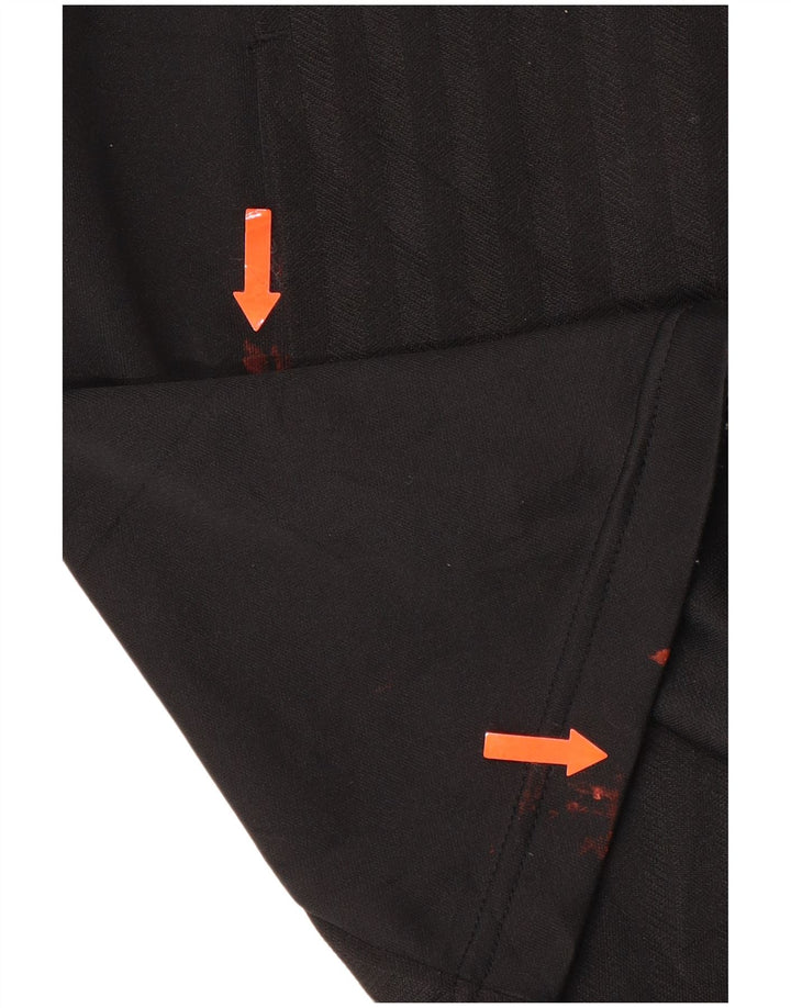 ADIDAS Mens Tracksuit Top Jacket UK 38/40 Medium Black Striped