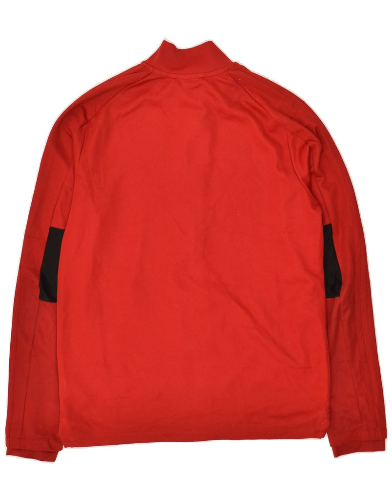 ADIDAS Girls Tracksuit Top Jacket 13-14 Years Red Colourblock Polyester | Vintage Adidas | Thrift | Second-Hand Adidas | Used Clothing | Messina Hembry 