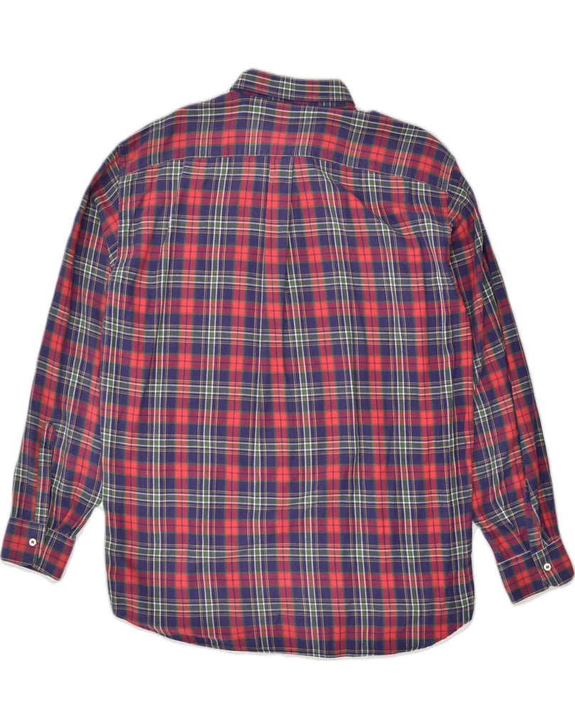 NAVIGARE Mens Shirt XL Red Check Cotton | Vintage Navigare | Thrift | Second-Hand Navigare | Used Clothing | Messina Hembry 