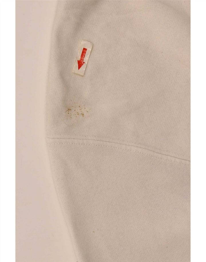 Nike Mens Loose Fit Sweatshirt Jumper XS White Cotton