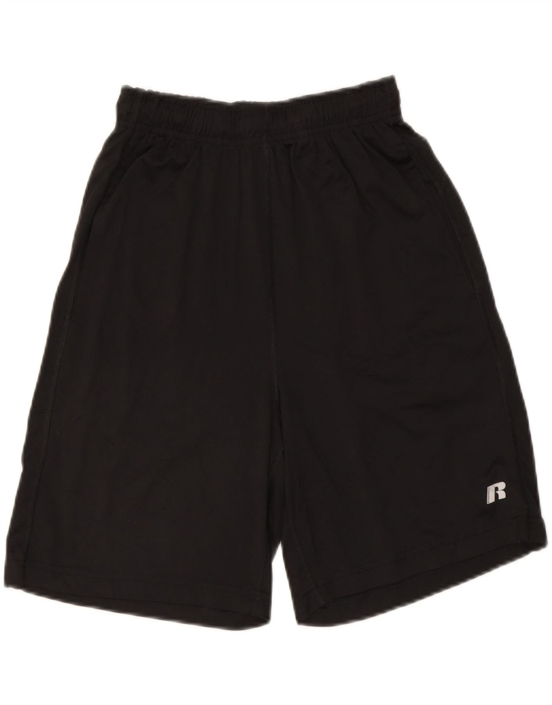 RUSSELL ATHLETIC Mens Dri-Power Sport Shorts Small Black Polyester Vintage Russell Athletic and Second-Hand Russell Athletic from Messina Hembry 