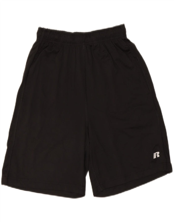 RUSSELL ATHLETIC Mens Dri-Power Sport Shorts Small Black Polyester Vintage Russell Athletic and Second-Hand Russell Athletic from Messina Hembry 