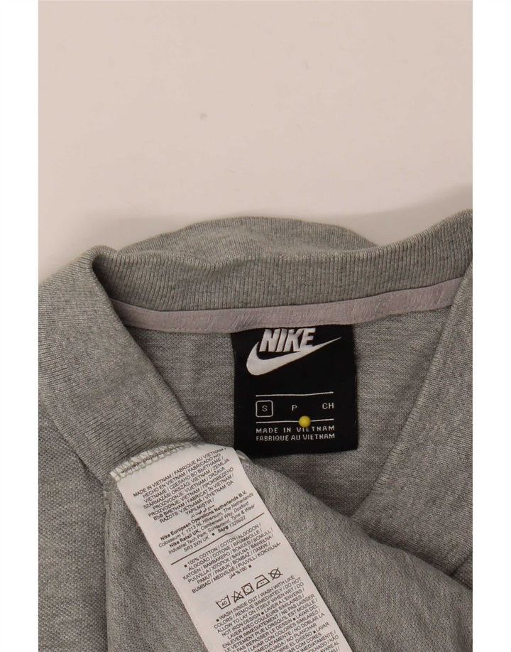 Nike Mens Polo Shirt Small Grey Cotton