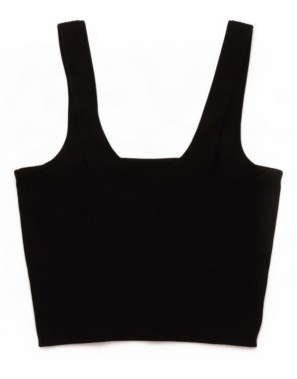 Zara Womens Cami Top UK 12 Medium Black Viscose