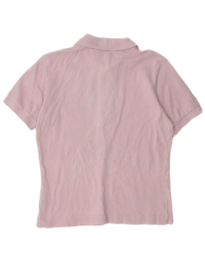 Kappa Womens Polo Shirt UK 12 Medium Pink Cotton