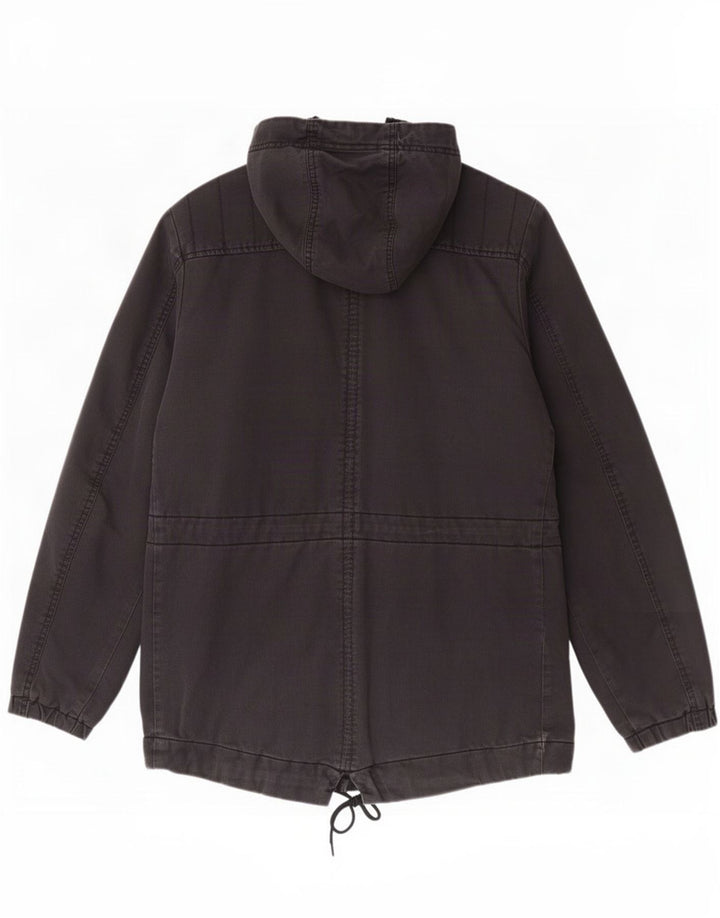Diesel Mens Hooded Parka Jacket UK 40 Large Black
