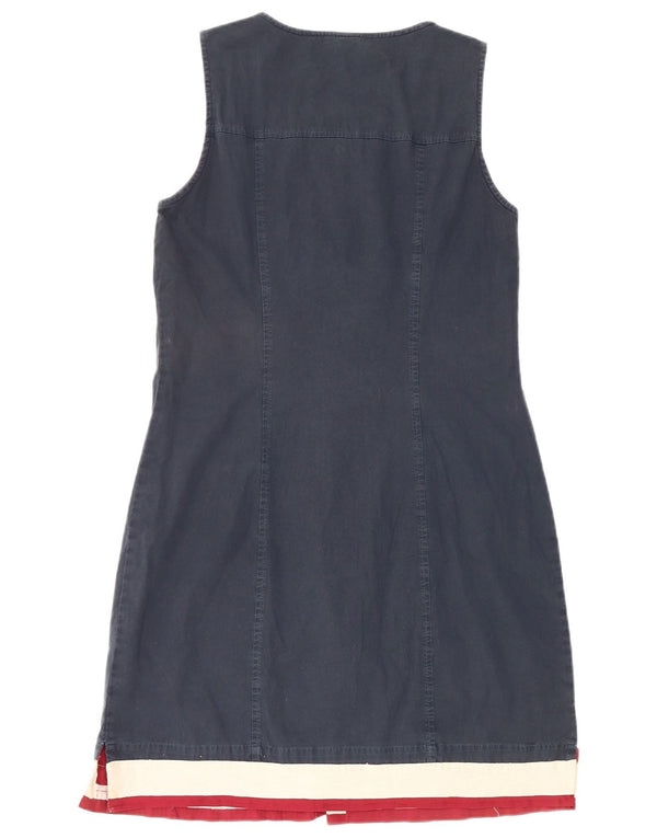 Colmar Womens Sleeveless Sheath Dress IT 46 Large Navy Blue Colourblock