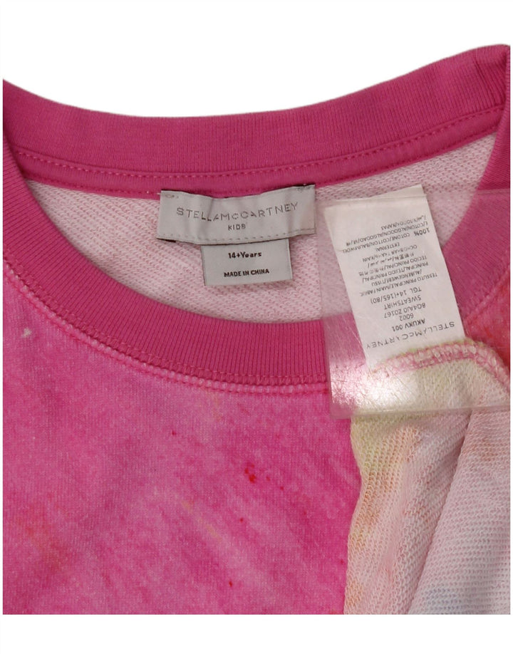 STELLA MCCARTNEY Girls Sweatshirt Jumper 14-15 Years Multicoloured Tie Dye