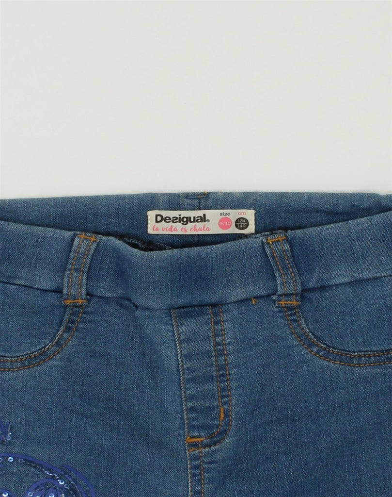 DESIGUAL Girls Jegging Jeans 9-10 Years W24 L23 Blue Cotton | Vintage Desigual | Thrift | Second-Hand Desigual | Used Clothing | Messina Hembry 