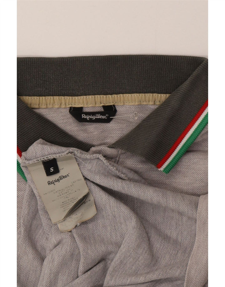 Refrigiwear Mens Polo Shirt Small Grey Cotton