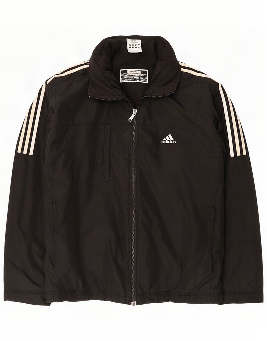 Adidas Mens Windbreaker Jacket UK 40 Large Black Polyamide