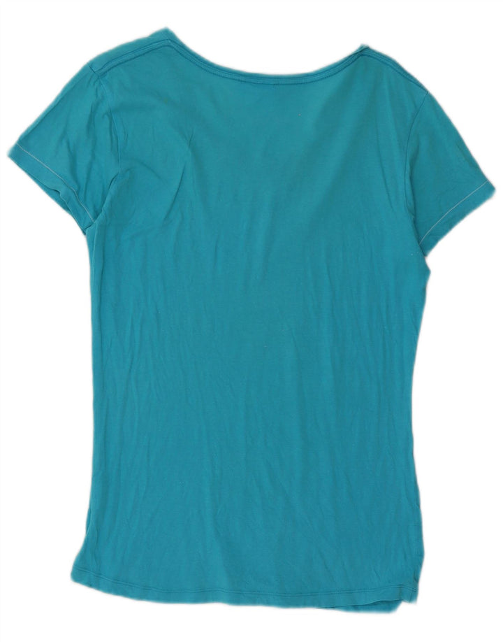 Roxy Womens Graphic T-Shirt Top UK 16 Large Blue Cotton