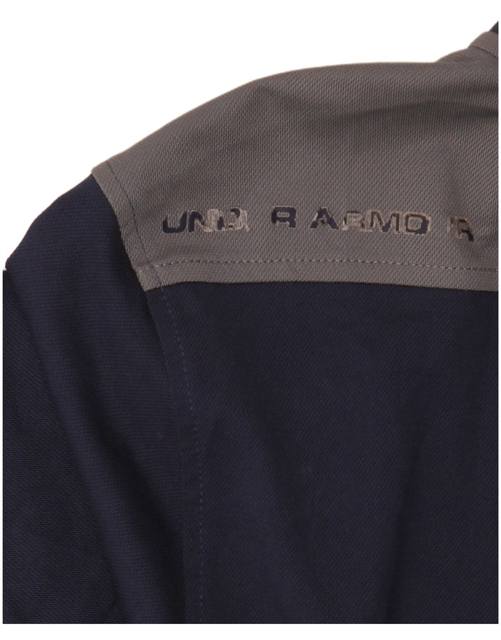 Under Armour Mens Heat Gear Tracksuit Top Jacket Small Navy Blue