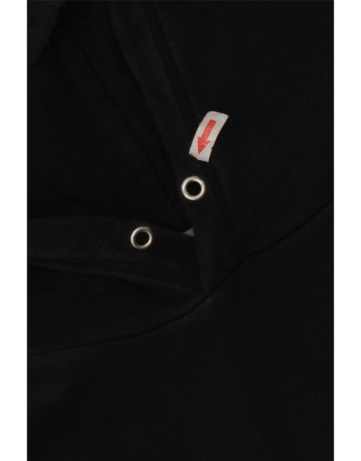 Nike Mens Hoodie Jumper Large Black Cotton