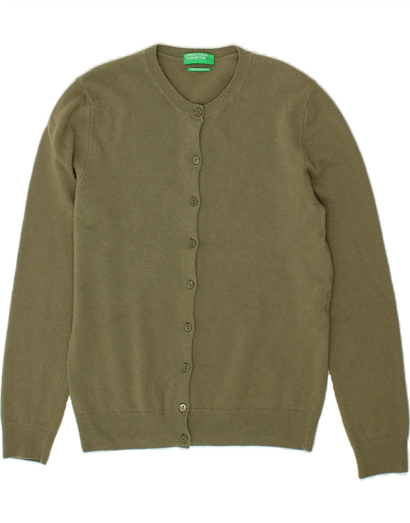 BENETTON Womens Cardigan Sweater UK 10 Small Green Vintage Benetton and Second-Hand Benetton from Messina Hembry 