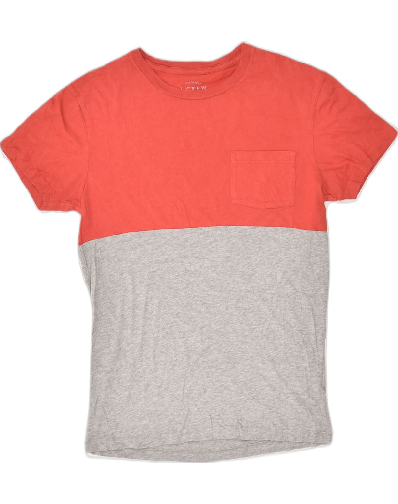 J. CREW Mens T-Shirt Top Small Red Colourblock Cotton | Vintage J. Crew | Thrift | Second-Hand J. Crew | Used Clothing | Messina Hembry 