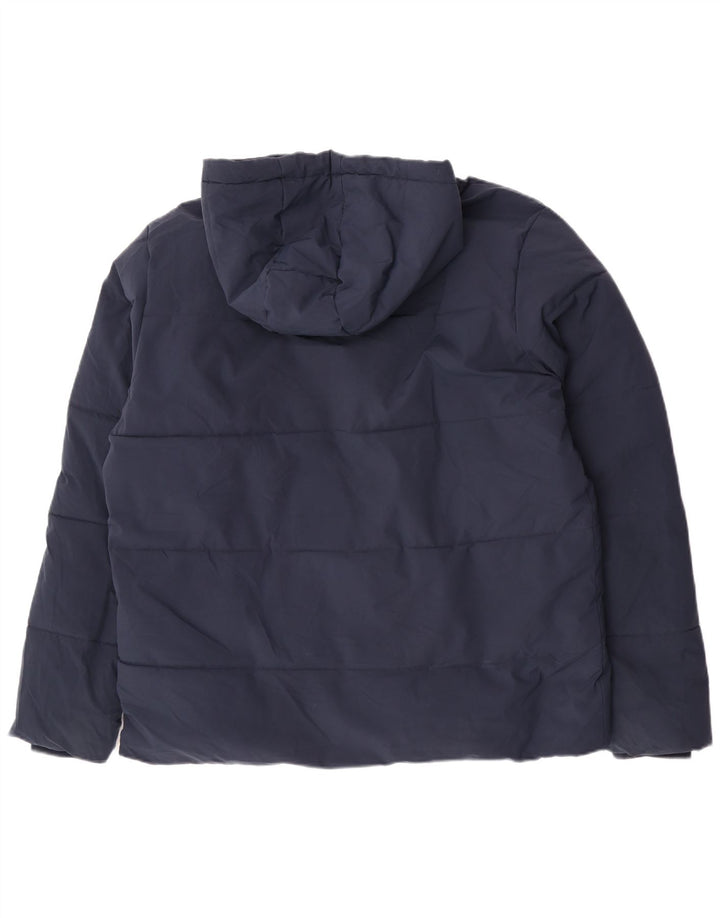 Mountain Warehouse Mens Hooded Padded Jacket UK 40 Large Navy Blue