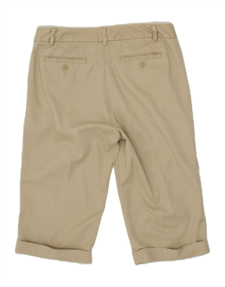 DOCKERS Womens Curvy Mid Rise Bermuda Shorts US 8 Medium W27  Beige Cotton Vintage Dockers and Second-Hand Dockers from Messina Hembry 