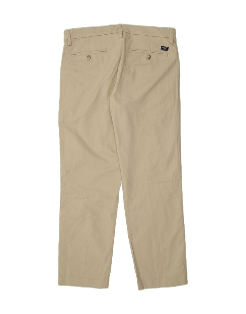 CHAPS Mens Straight Chino Trousers W36 L32 Beige Cotton Vintage Chaps and Second-Hand Chaps from Messina Hembry 