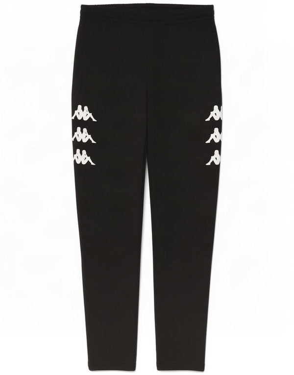 Kappa Mens Graphic Tracksuit Trousers Small Black Polyester