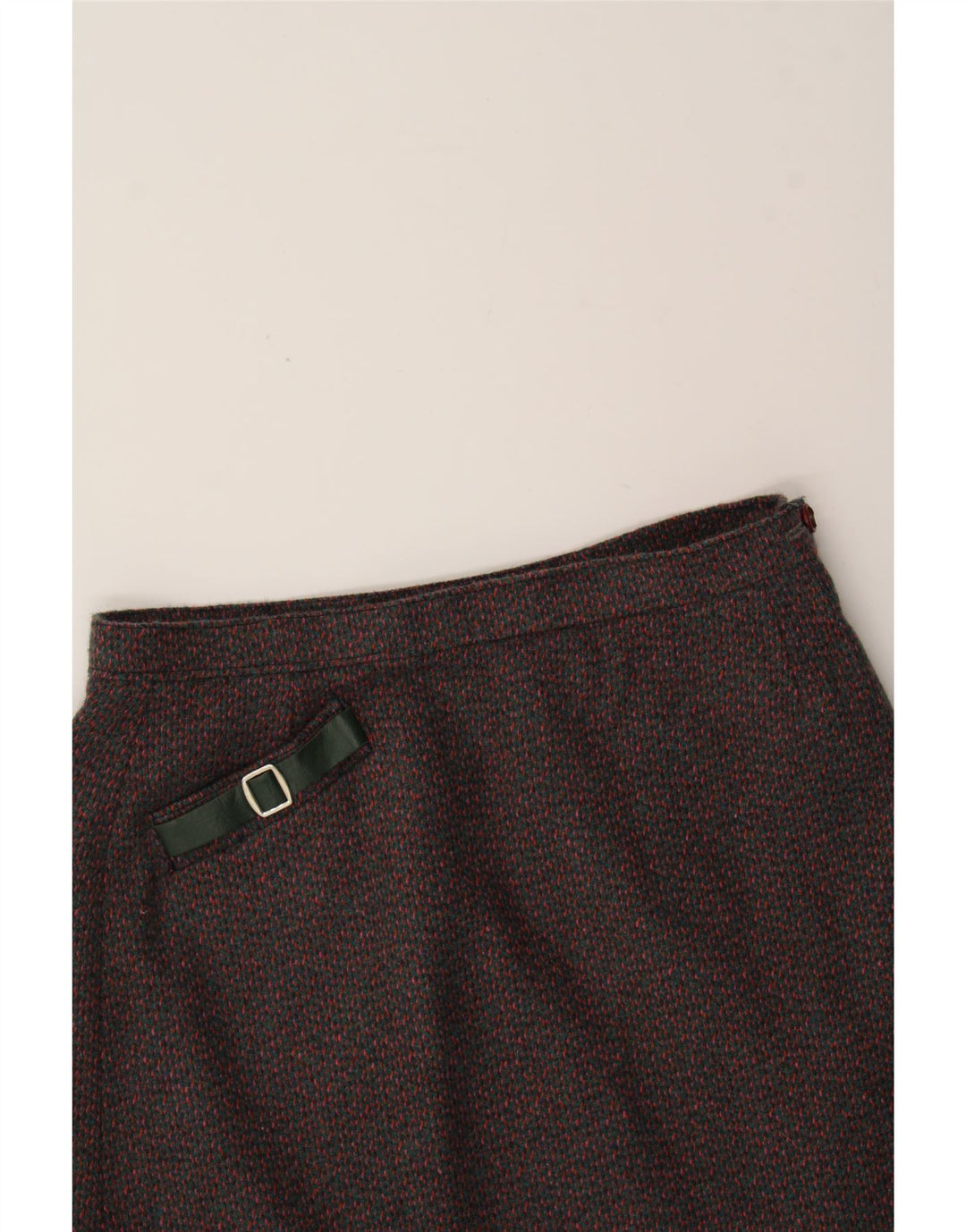 VINTAGE Womens A-Line Skirt W32 Large Burgundy Flecked Vintage Vintage and Second-Hand Vintage from Messina Hembry 