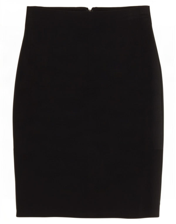 Vintage Womens Pencil Skirt 2XS W22 Black