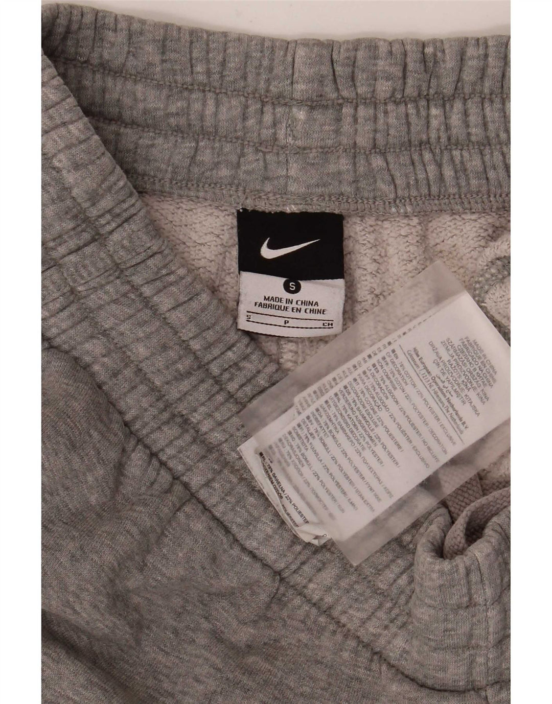 Nike Mens Tracksuit Trousers Joggers Small Grey Flecked Cotton