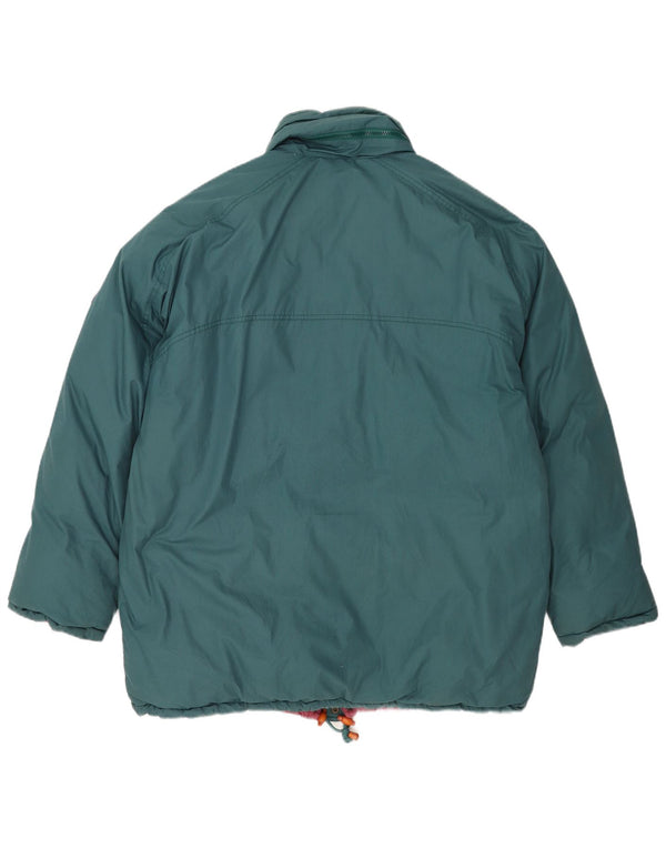 Diadora Mens Loose Fit Padded Jacket UK 42 XL Green Polyester