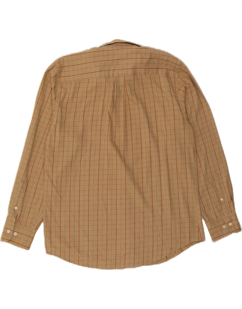 DOCKERS Mens Classic Fit Shirt Large Beige Check Cotton Vintage Dockers and Second-Hand Dockers from Messina Hembry 