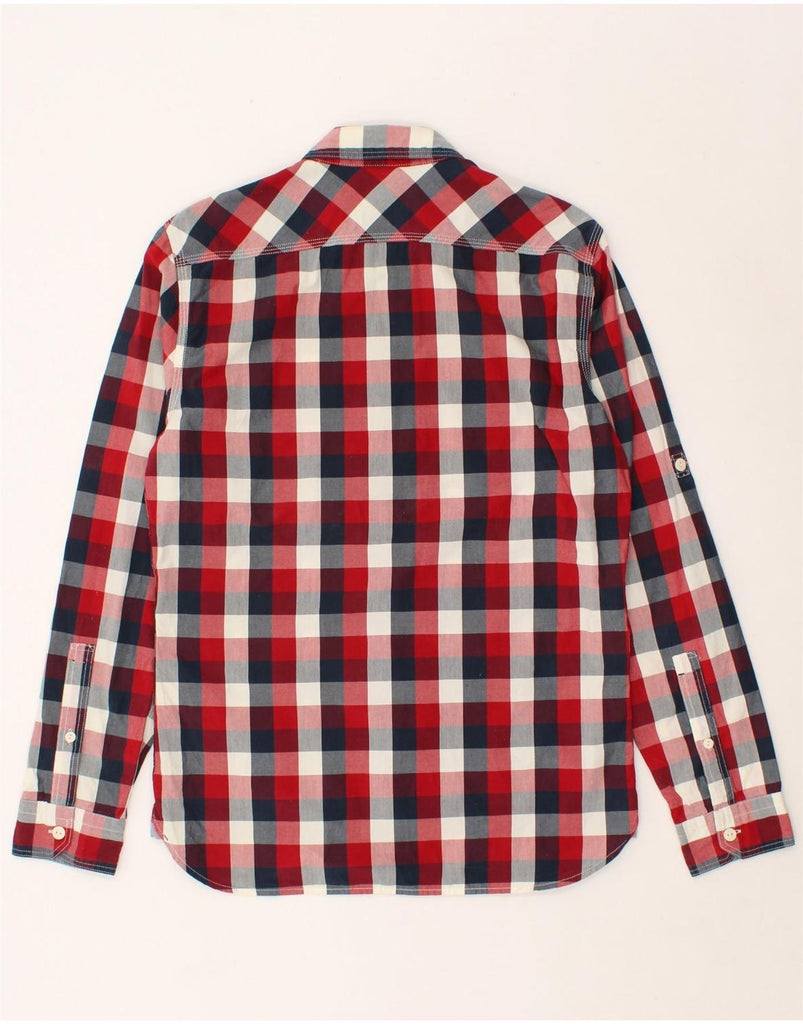 LEVI'S Mens Slim Fit Shirt Small Red Check Cotton Vintage Levi's and Second-Hand Levi's from Messina Hembry 