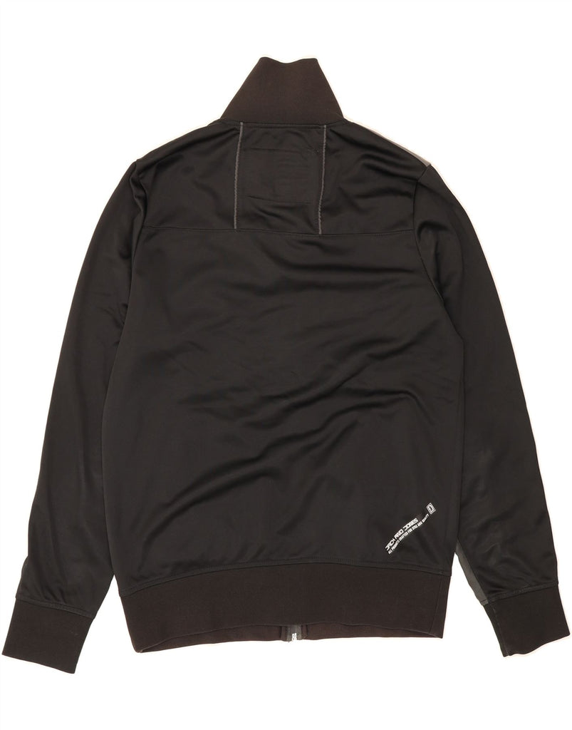 JACK & JONES Mens Tracksuit Top Jacket Medium Black Colourblock Polyester Vintage Jack & Jones and Second-Hand Jack & Jones from Messina Hembry 