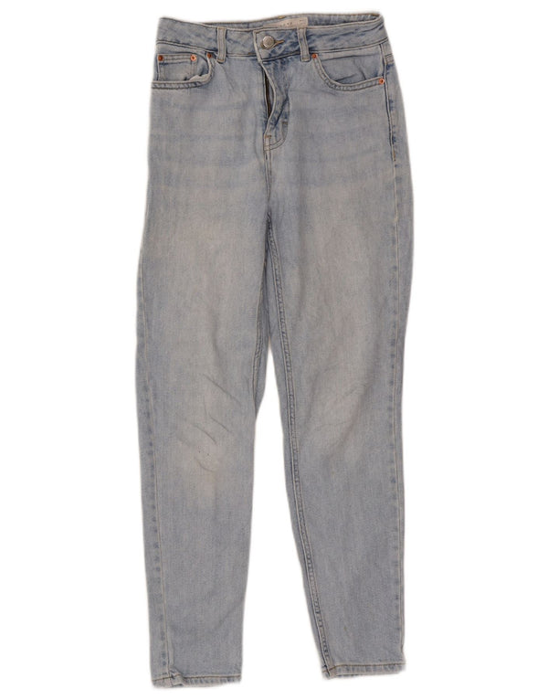 Topshop Womens Mom Tapered Jeans W26 L30 Blue Cotton