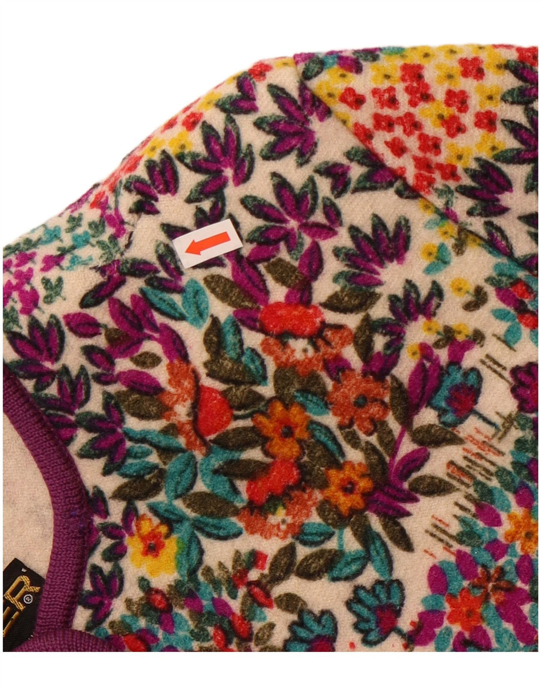 Geiger Womens Cardigan Sweater EU 42 Large Multicoloured Floral New Wool