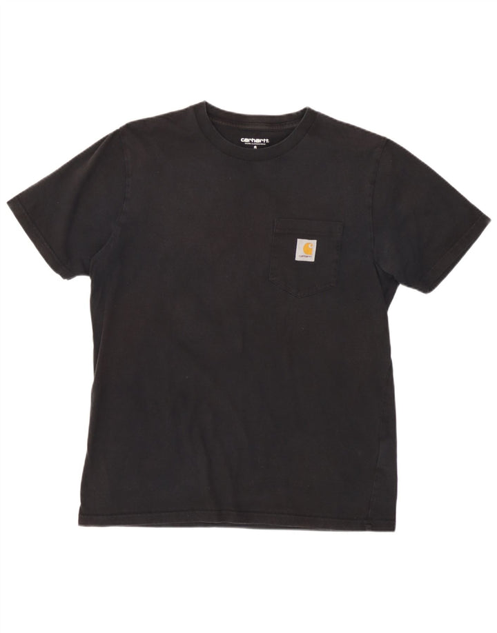 Carhartt Mens T-Shirt Top Small Black Cotton
