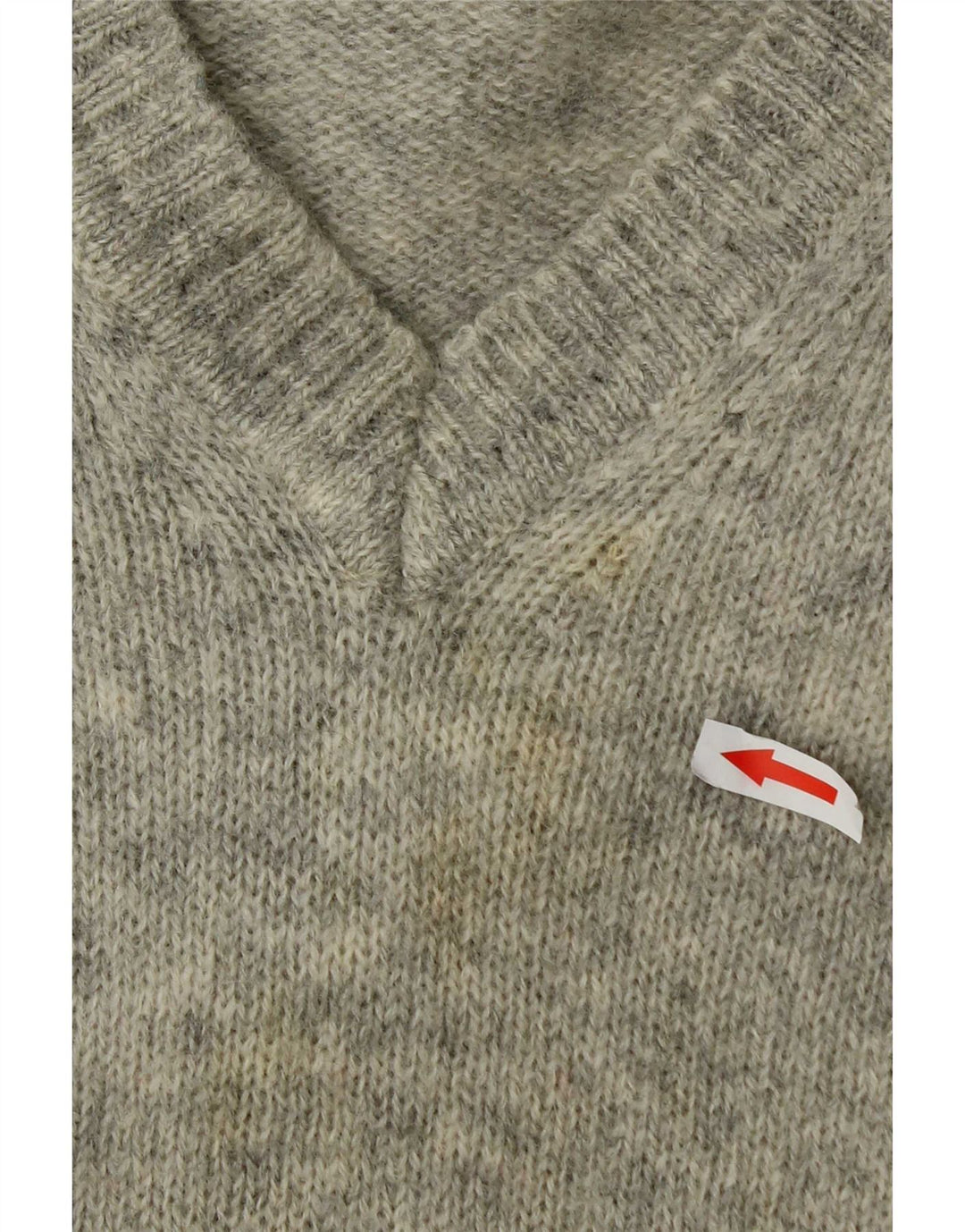 Sergio Tacchini Mens V-Neck Jumper Sweater 2XL Grey Flecked Wool