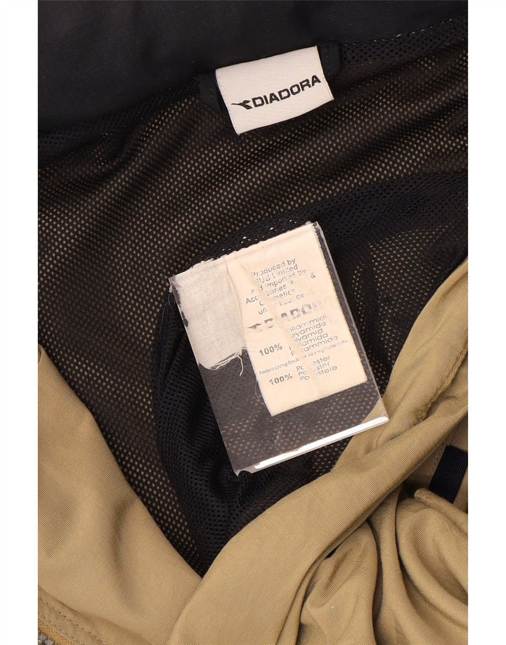 Diadora Mens Rain Jacket UK 44 2XL Beige Polyamide