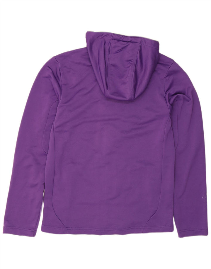 ADIDAS Mens Graphic Zip Hoodie Sweater Small Purple Polyester