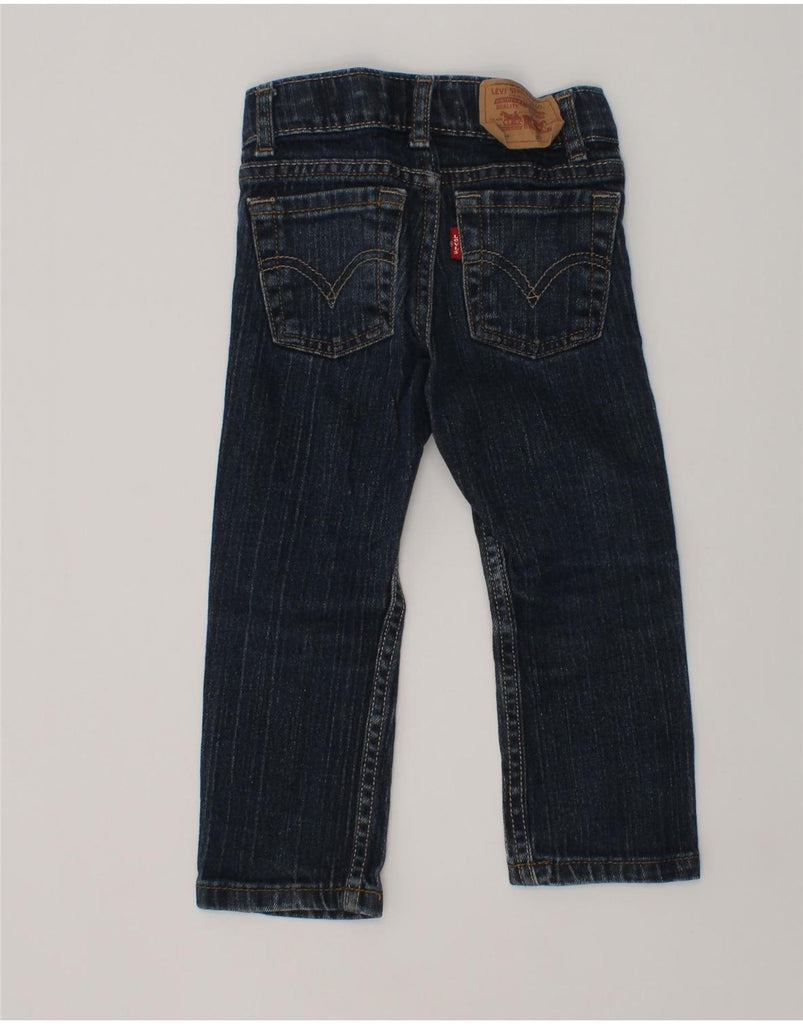 LEVI'S Boys Straight Jeans 2-3 Years W18 L13  Navy Blue Cotton | Vintage Levi's | Thrift | Second-Hand Levi's | Used Clothing | Messina Hembry 