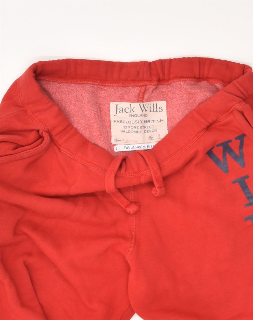 JACK WILLS Womens 001 Sport Shorts UK 8 Small Red Cotton | Vintage Jack Wills | Thrift | Second-Hand Jack Wills | Used Clothing | Messina Hembry 