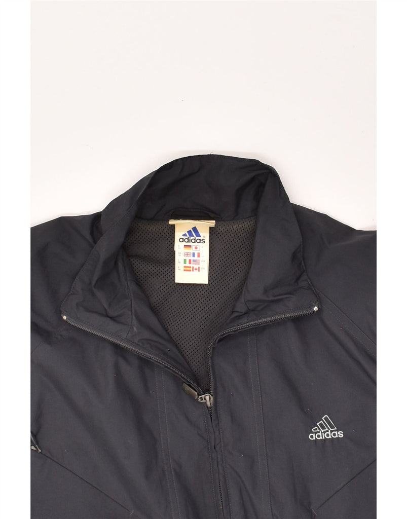 ADIDAS Womens Tracksuit Top Jacket UK 18 XL Black Polyester | Vintage Adidas | Thrift | Second-Hand Adidas | Used Clothing | Messina Hembry 