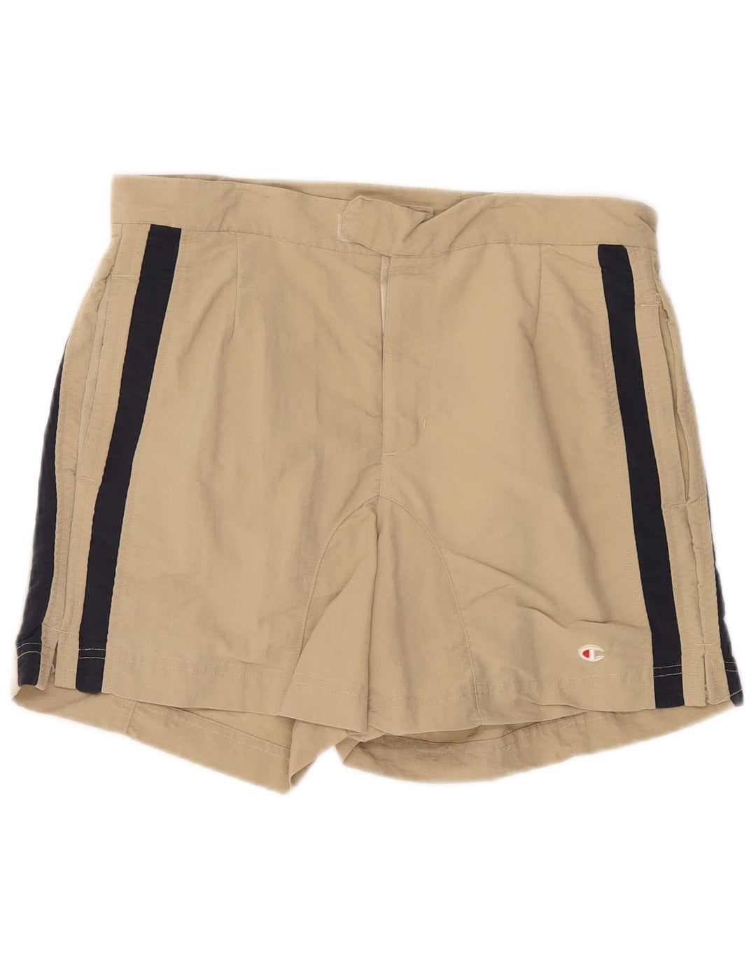 Champion Mens Swimming Shorts Large  Beige Striped