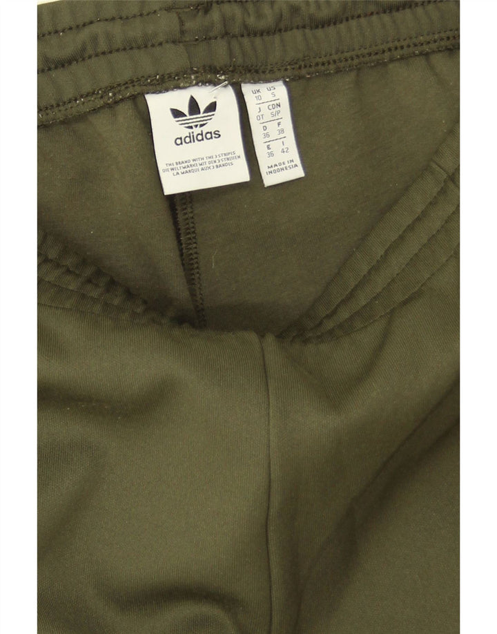Adidas Womens Tracksuit Trousers UK 10 Small Khaki Polyester