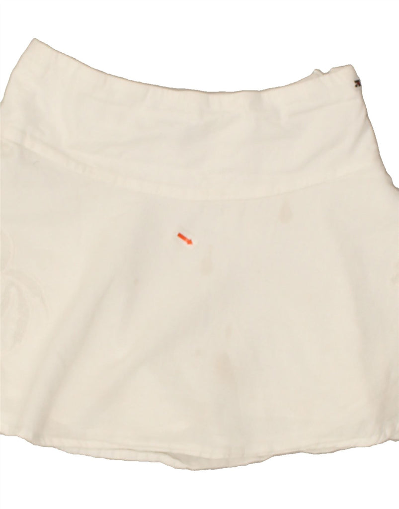 TOMMY HILFIGER Girls A-Line Skirt 5-6 Years W20 White Cotton | Vintage Tommy Hilfiger | Thrift | Second-Hand Tommy Hilfiger | Used Clothing | Messina Hembry 