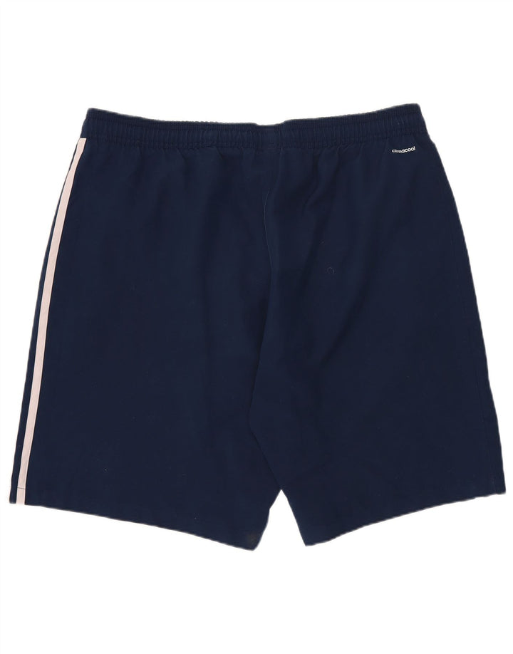 Adidas Mens Munster Rugby Sport Shorts Large Navy Blue Polyester